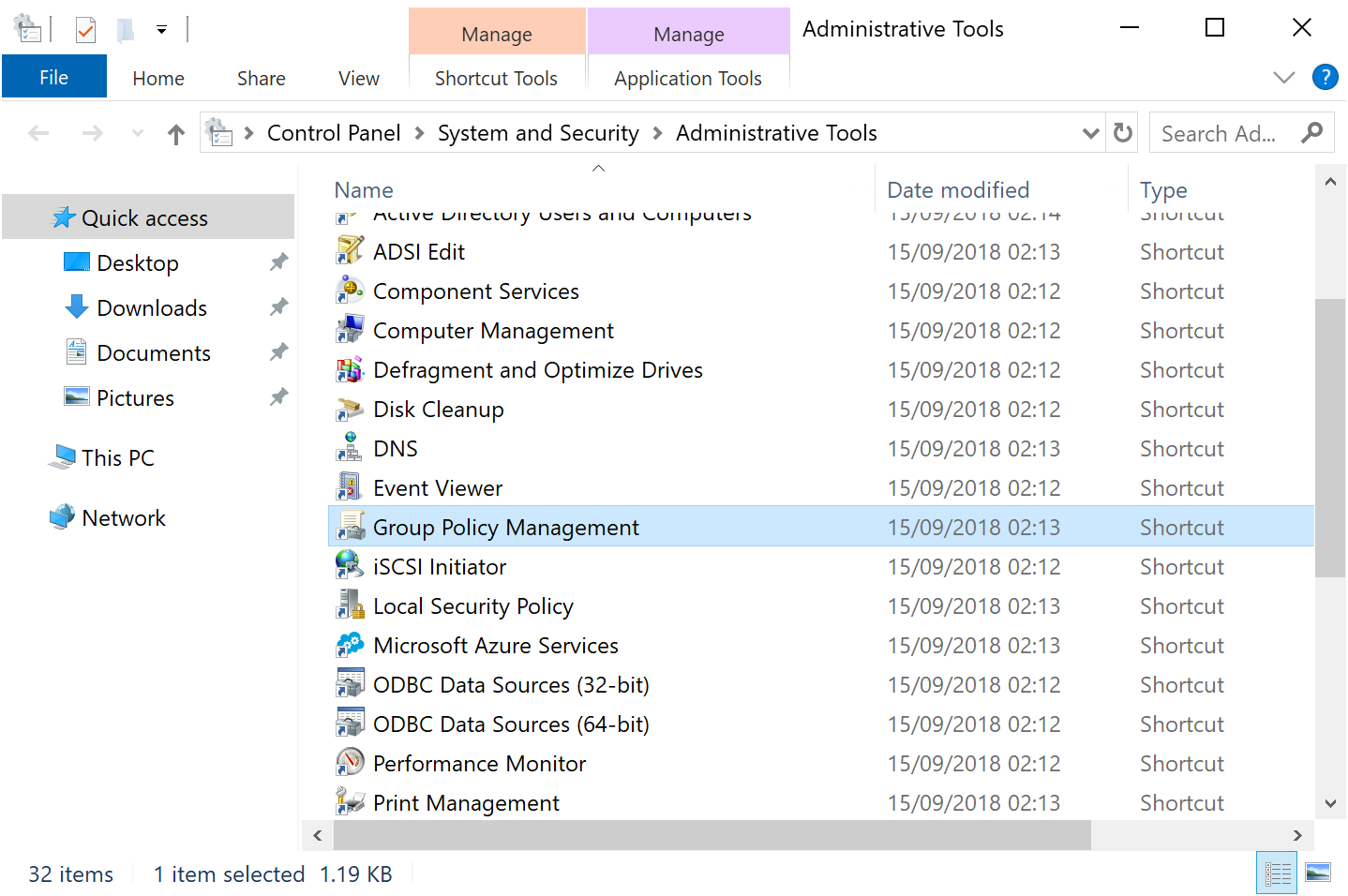 Windows Administrative Tools